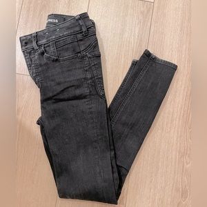 Express High Rise Black Jean Legging Size 00